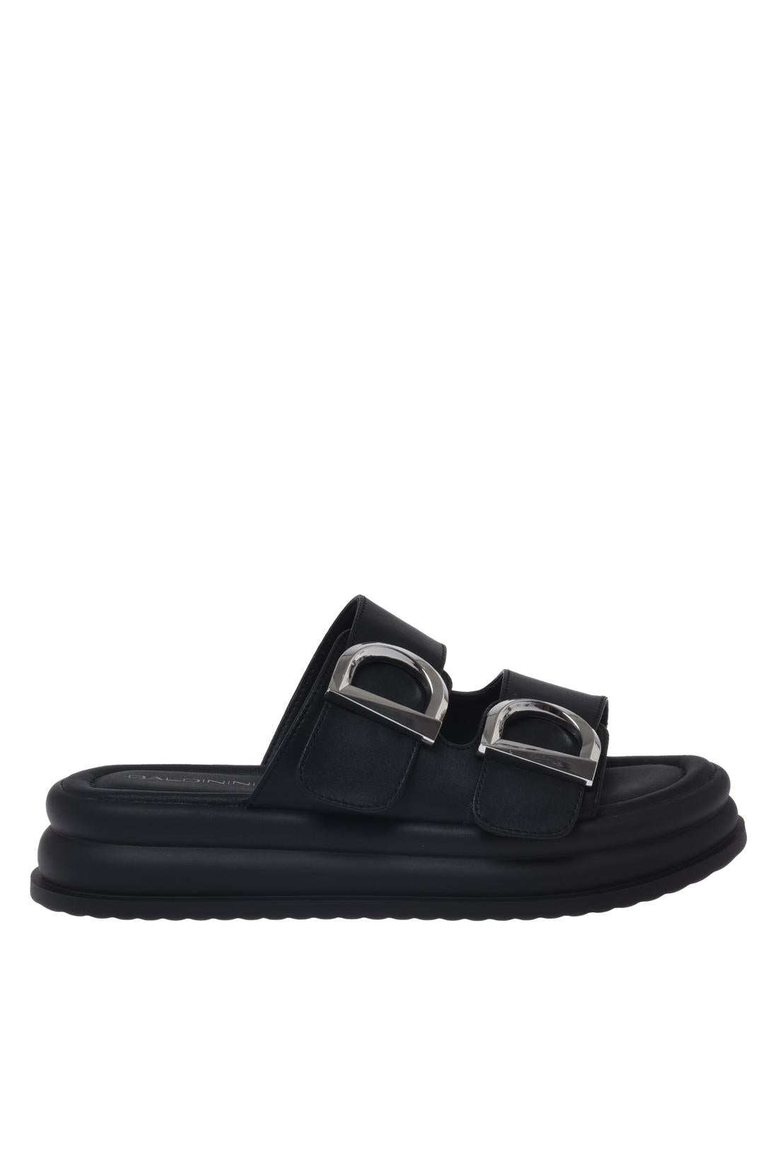 Mule in black leather-Flache Schuhe-Baldinini-OUTLET-41-NERO-ARCHIVIST-ARCHIVE-SALE