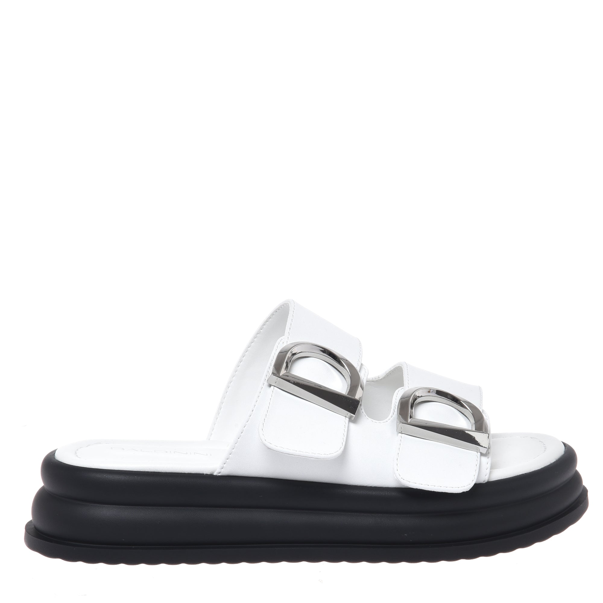 Mule in white leather-Baldinini-OUTLET-41-PANNA-ARCHIVIST-ARCHIVE-SALE