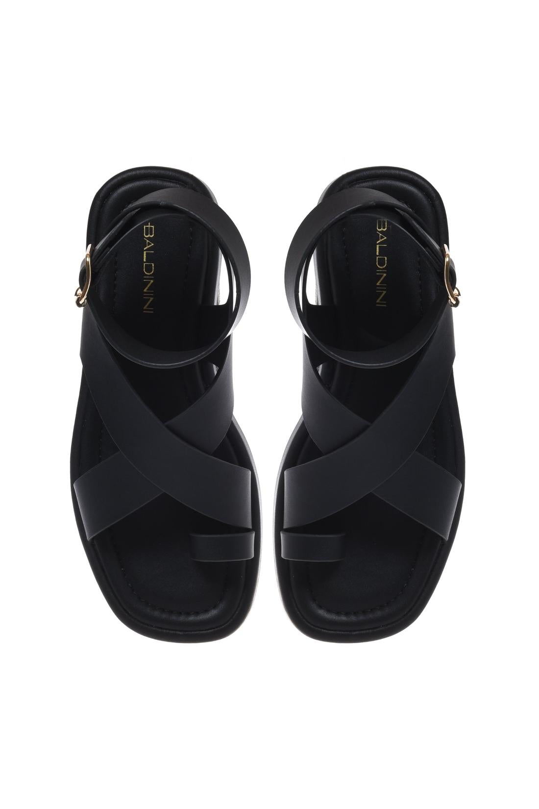 Sandal in nappa leather black