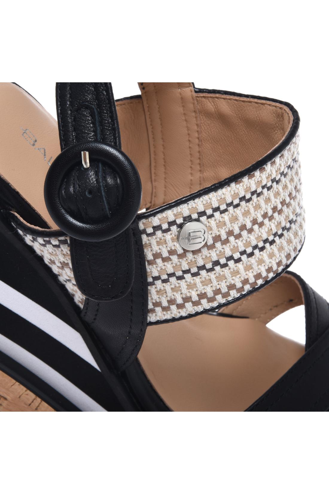 Sandal in black nappa leather-Flache Schuhe-Baldinini-OUTLET-ARCHIVIST-ARCHIVE-SALE