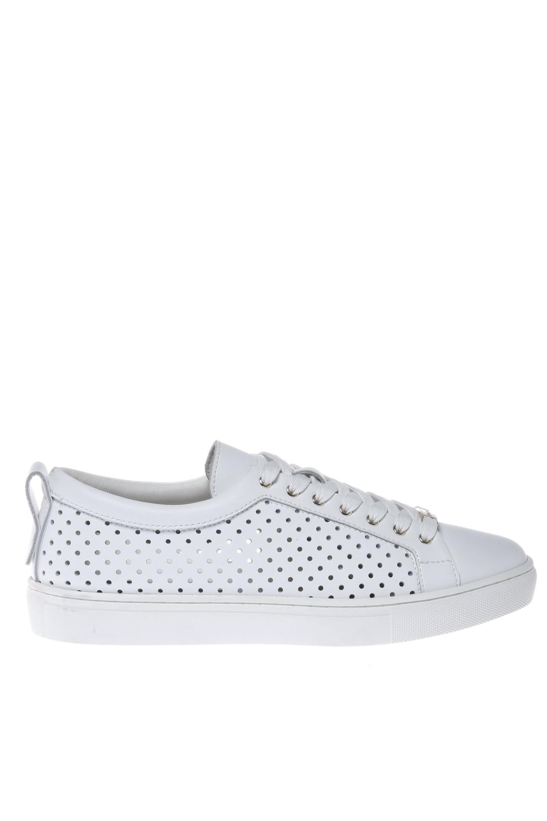 Sneaker in perforated nappa leather white-Sneaker-Baldinini-OUTLET-35-BIANCO-ARCHIVIST-ARCHIVE-SALE