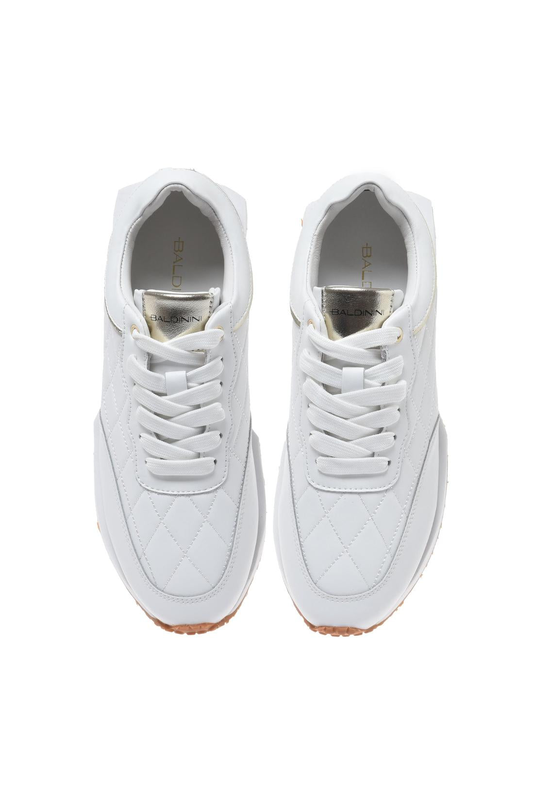 White quilted leather sneaker-Sneaker-Baldinini-OUTLET-ARCHIVIST-ARCHIVE-SALE