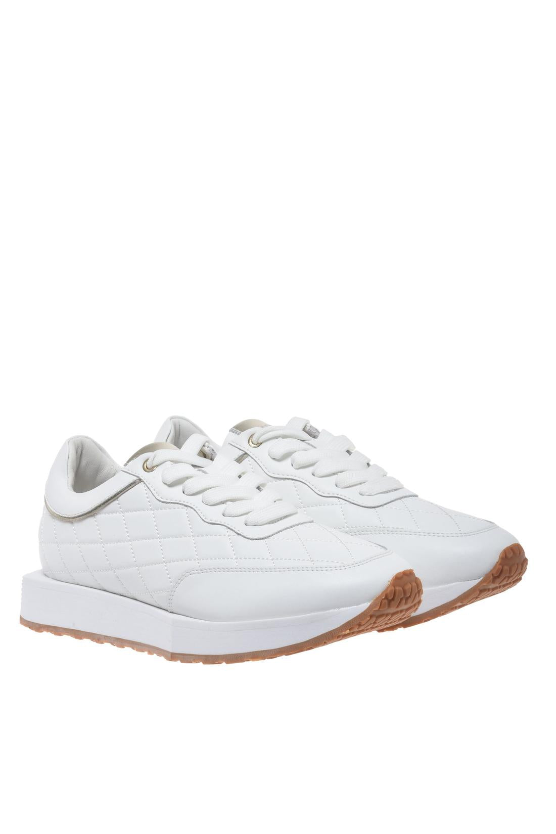 White quilted leather sneaker-Sneaker-Baldinini-OUTLET-ARCHIVIST-ARCHIVE-SALE