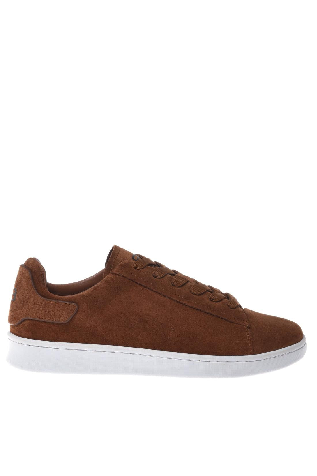 Sneaker in suede tan