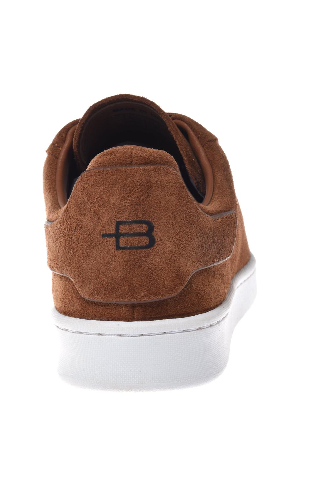 Sneaker in suede tan