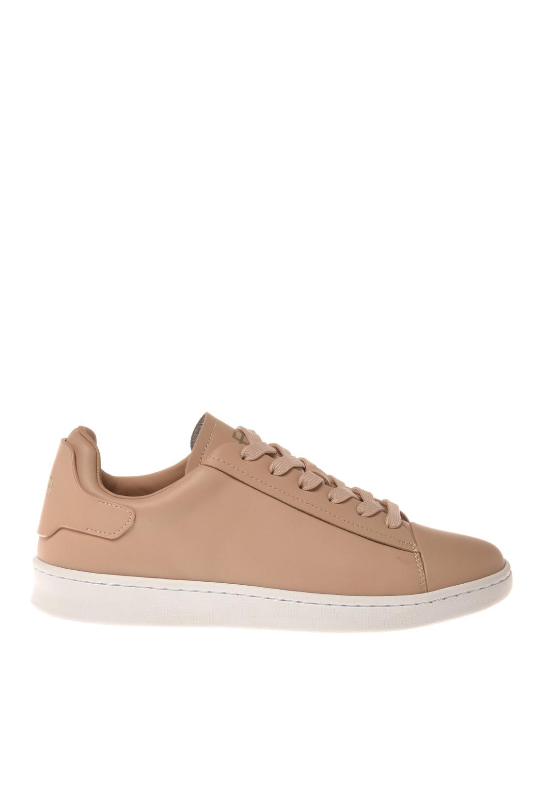 Sneaker in leather nude