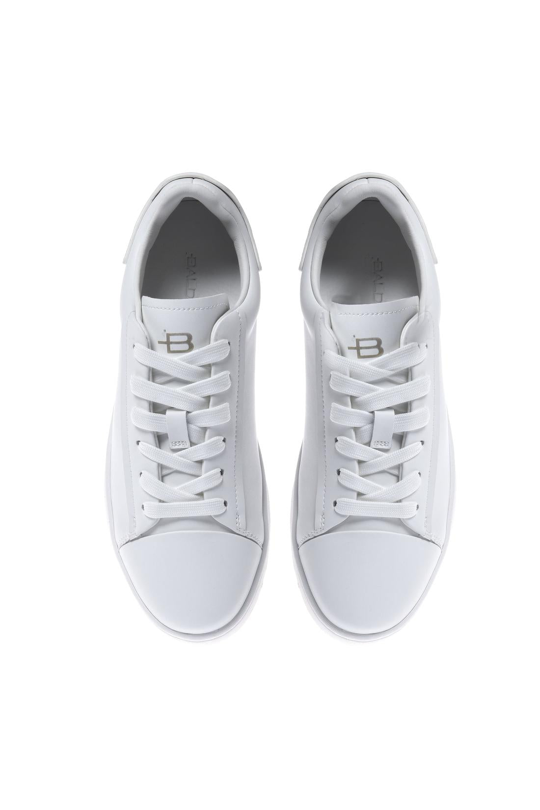 Sneaker in leather white