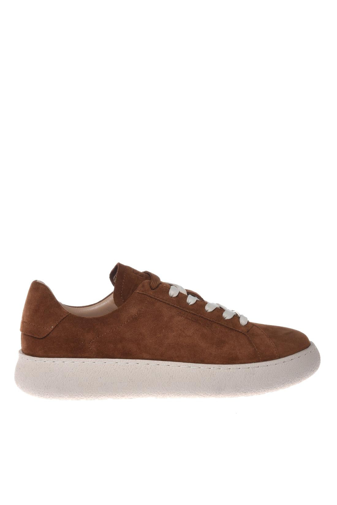 Sneaker in suede brown-Sneaker-Baldinini-OUTLET-35-CUOIO-ARCHIVIST-ARCHIVE-SALE