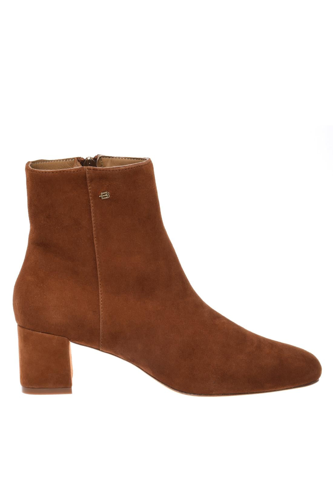 Brown suede ankle boot-Baldinini-OUTLET-35-CUOIO-ARCHIVIST-ARCHIVE-SALE