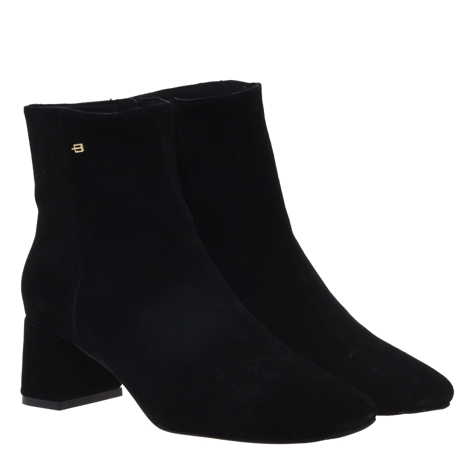 Black leather ankle boot-Baldinini-OUTLET-ARCHIVIST-ARCHIVE-SALE