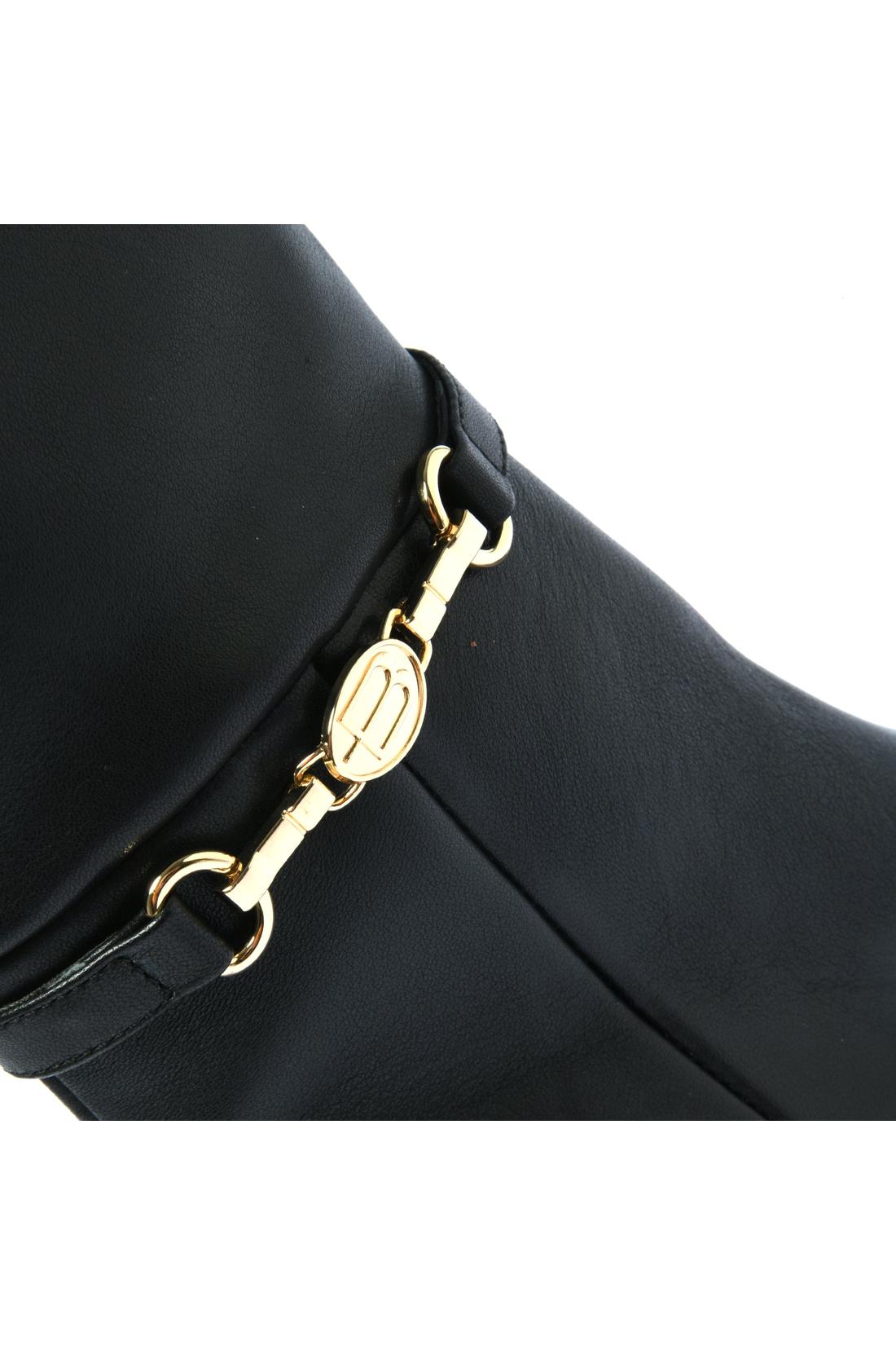 Black leather boot