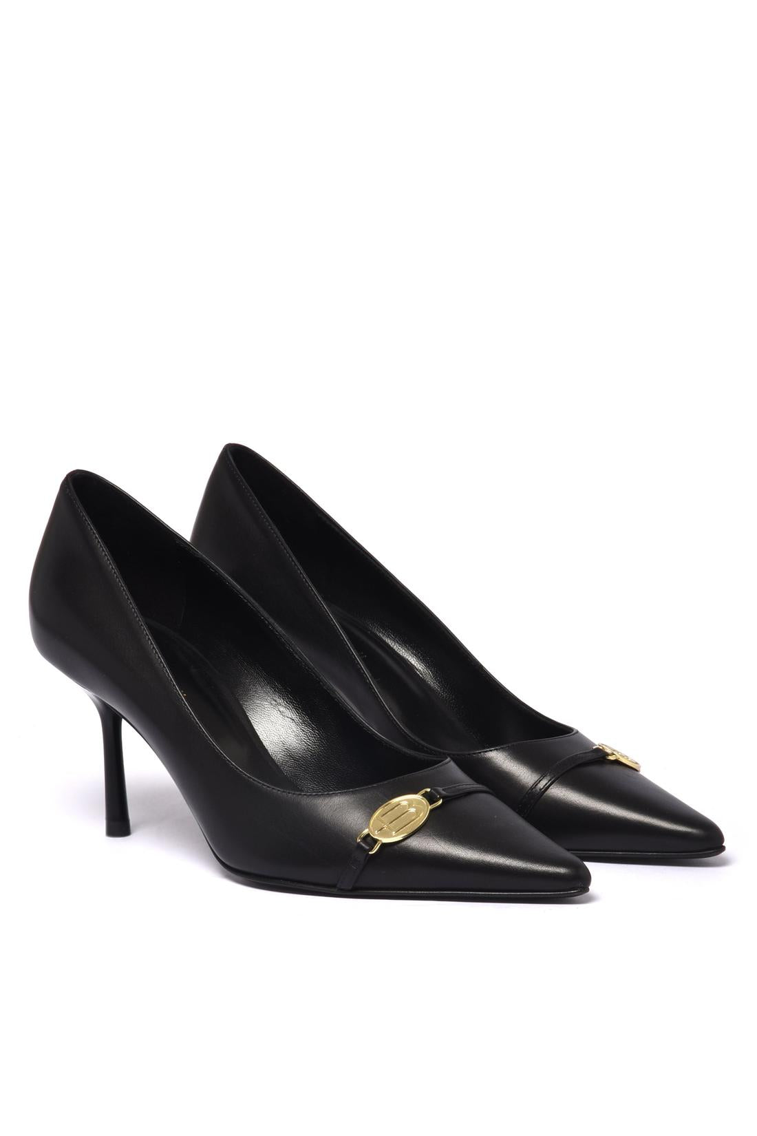 Pump in leather black