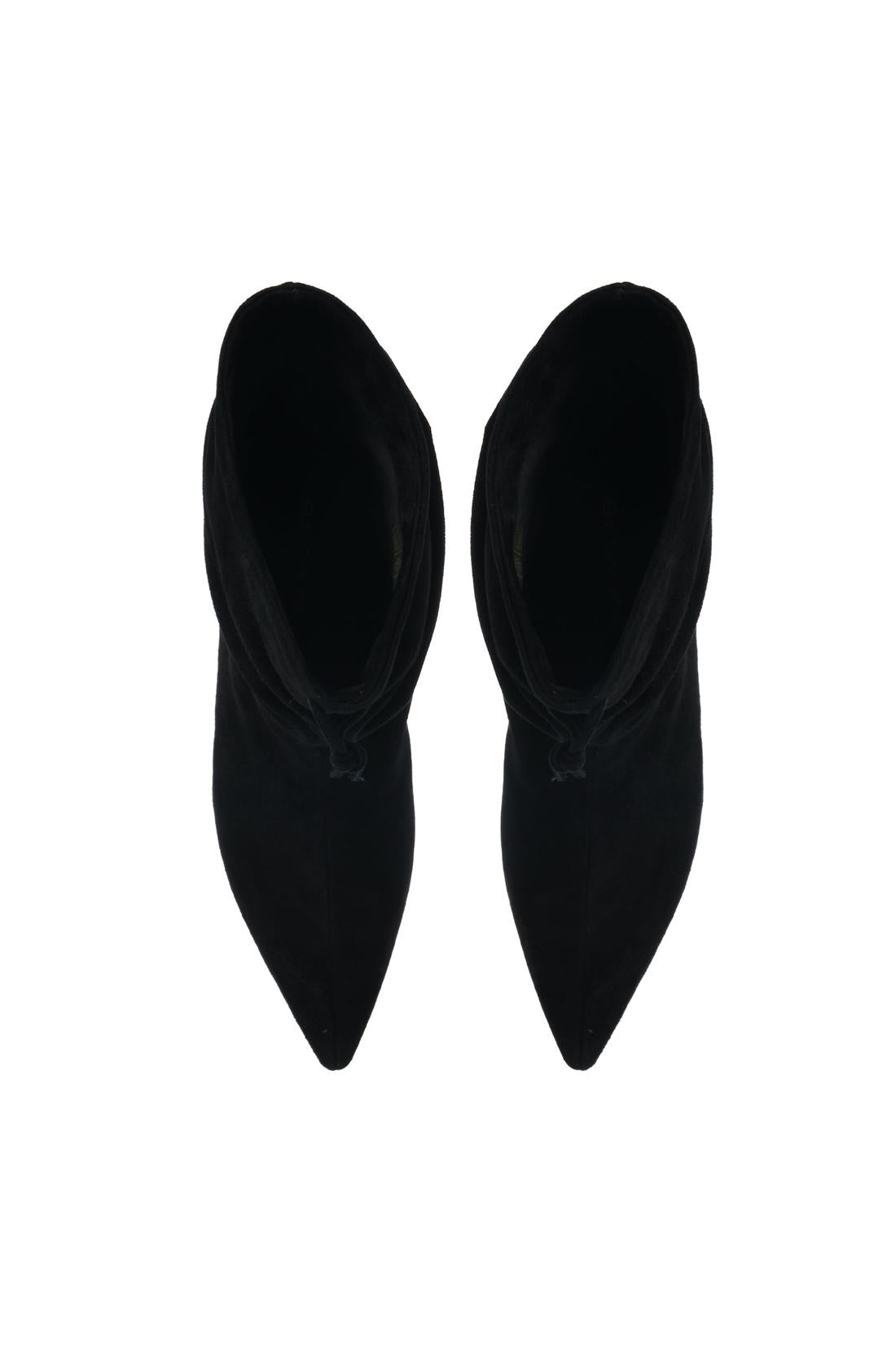 Black suede ankle boot