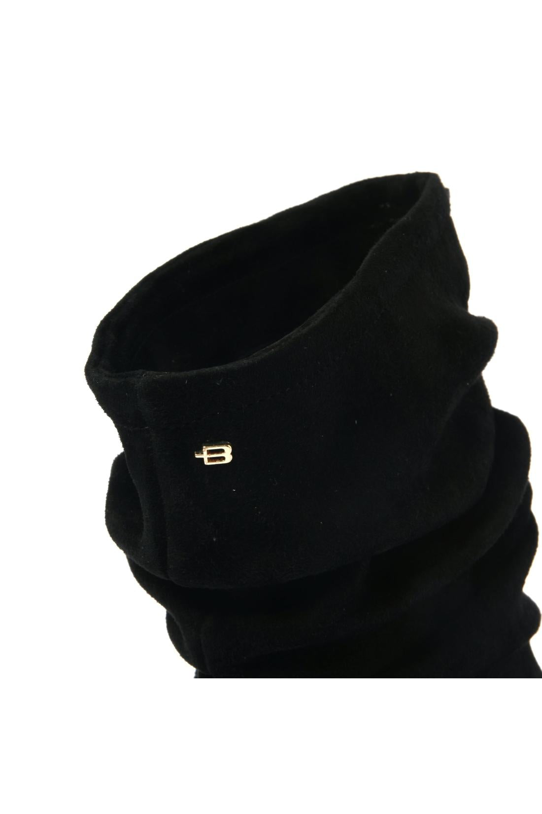 Black suede ankle boot