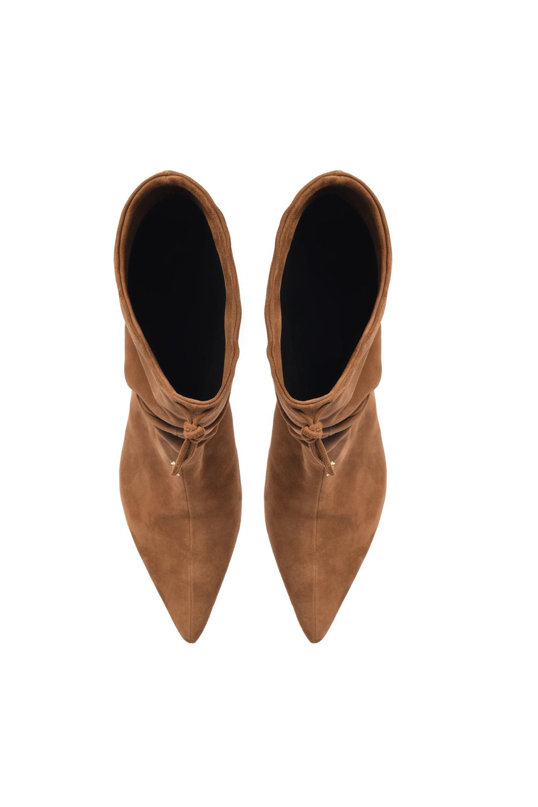 Suede leather ankle boot