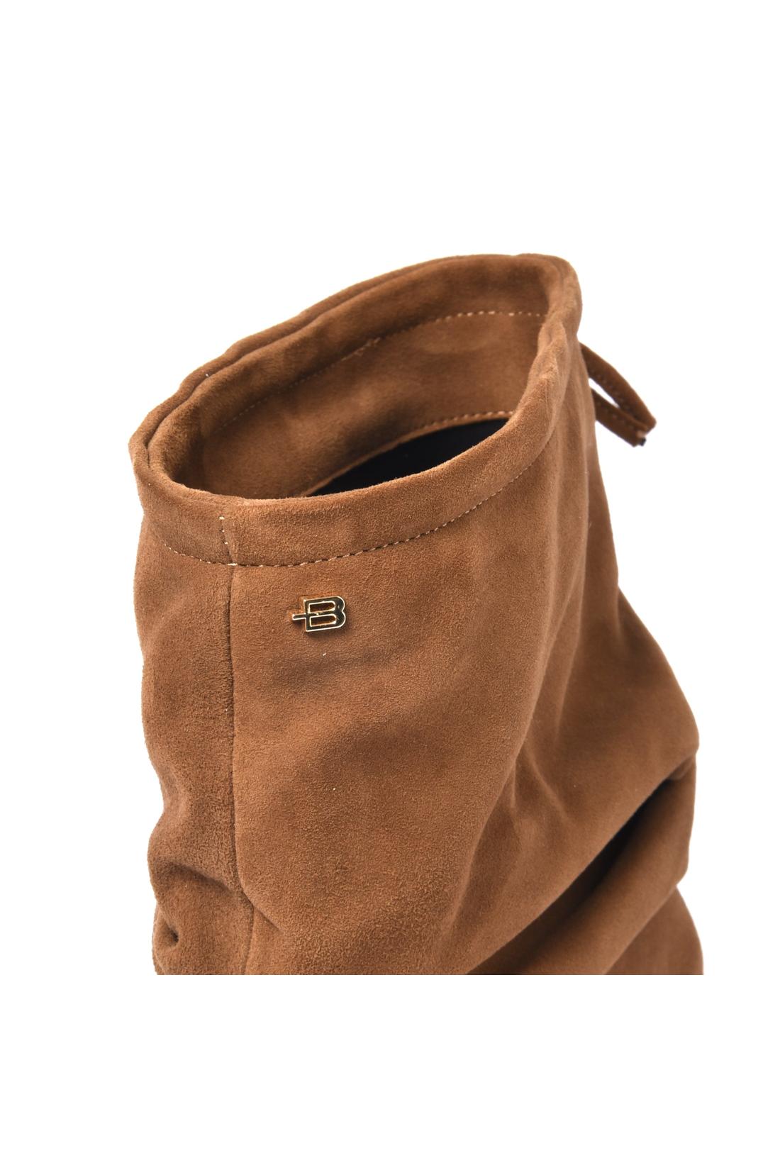 Suede leather ankle boot