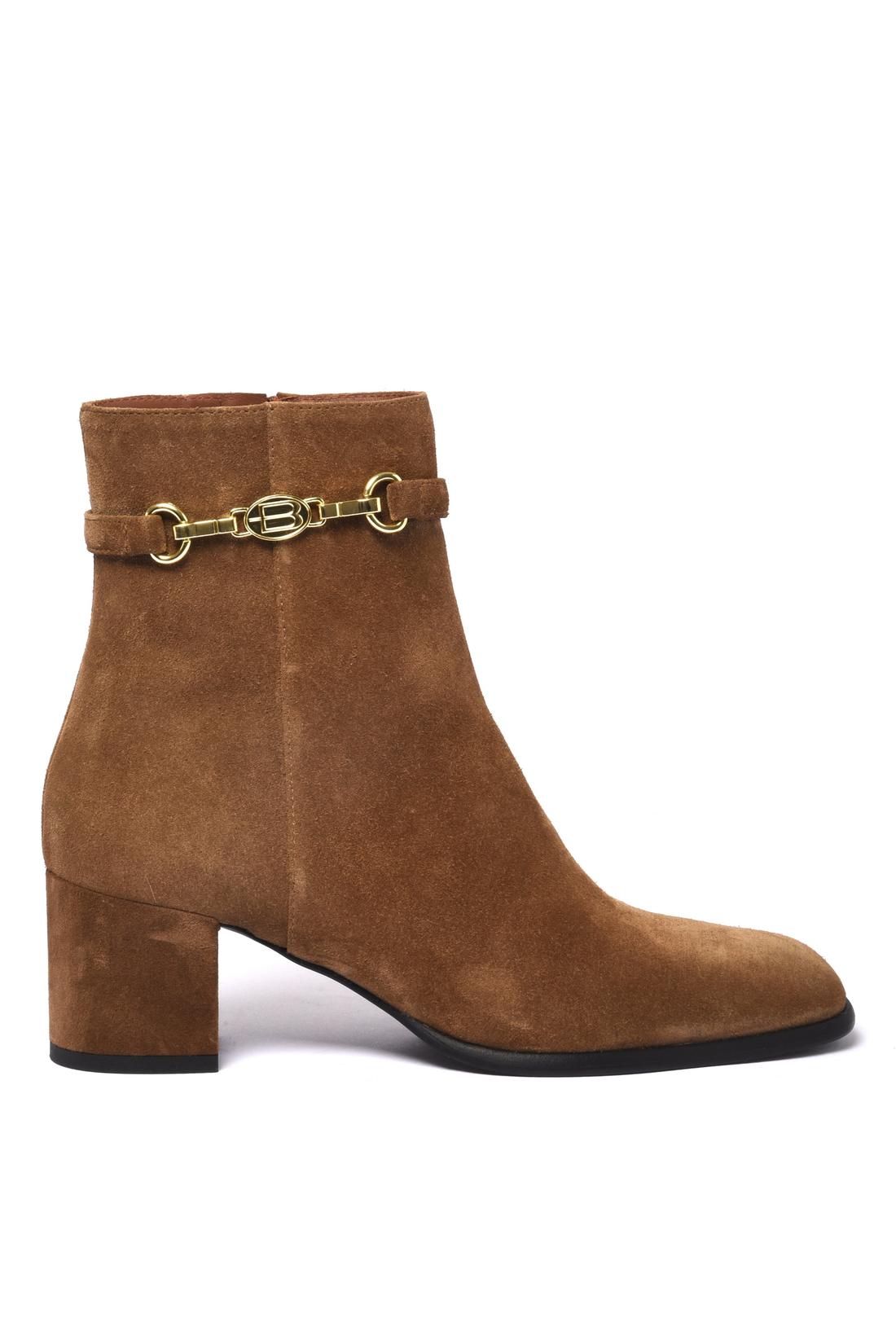 Suede leather ankle boot