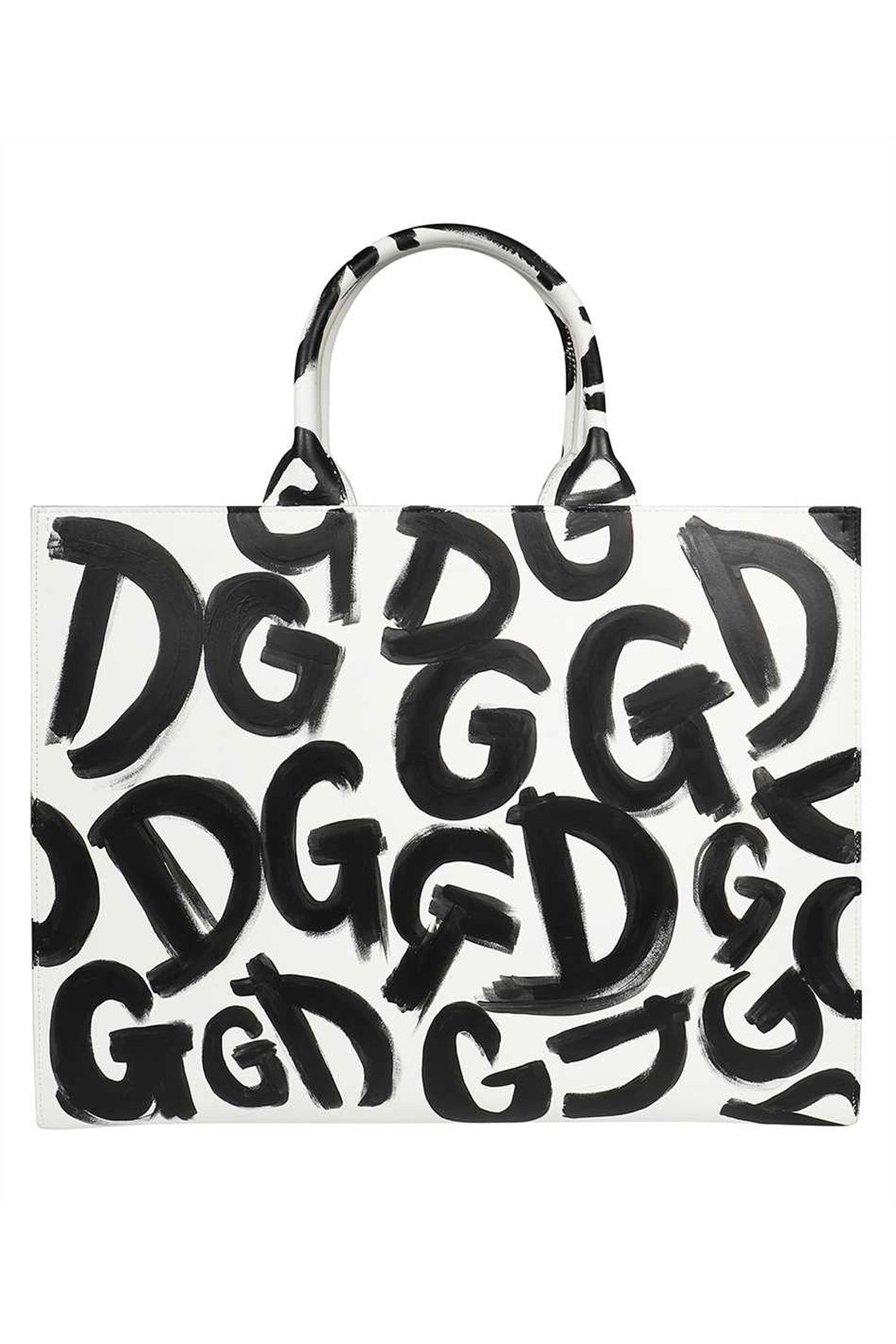 Dolce & Gabbana-OUTLET-SALE-DG Daily printed leather tote bag-ARCHIVIST