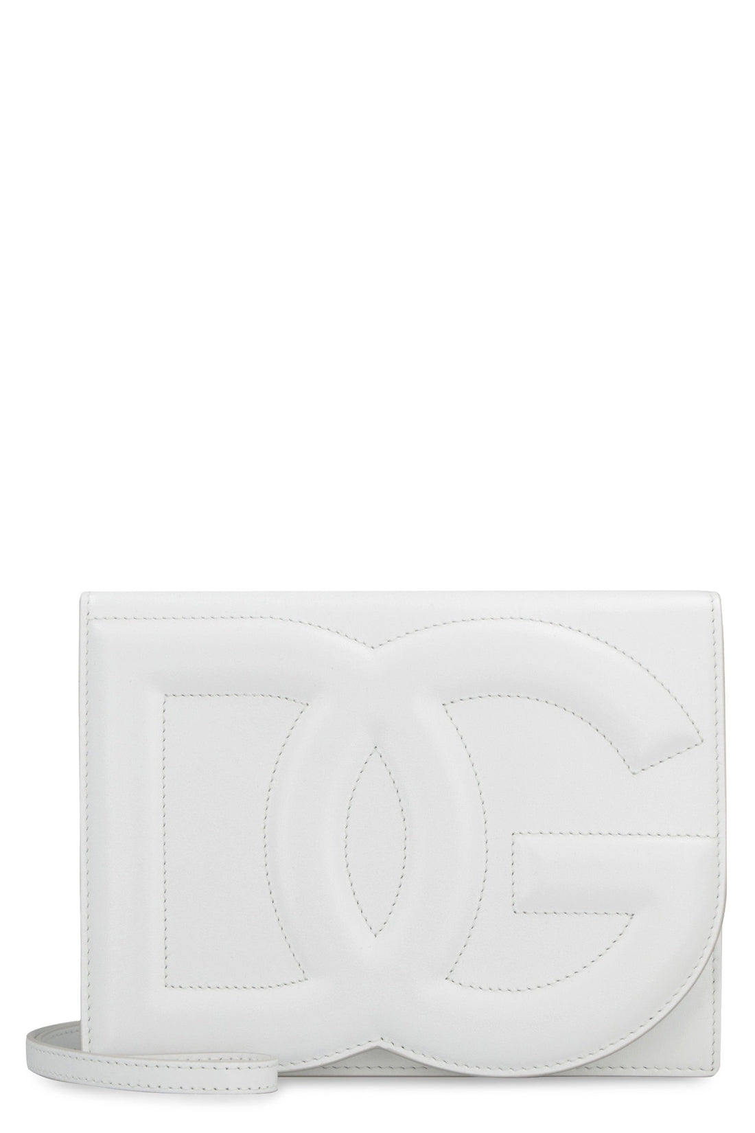 Dolce & Gabbana-OUTLET-SALE-DG Logo leather crossbody bag-ARCHIVIST