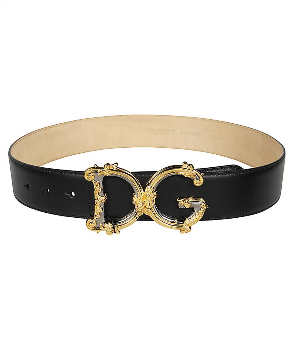 Dolce & Gabbana-OUTLET-SALE-DG buckle leather belt-ARCHIVIST