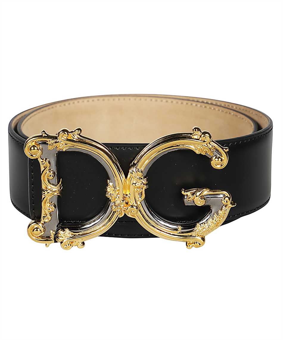 Dolce & Gabbana-OUTLET-SALE-DG buckle leather belt-ARCHIVIST