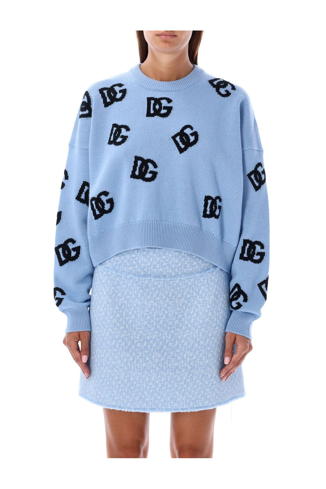 DOLCE & GABBANA-OUTLET-SALE-DG sweater intarsia-ARCHIVIST