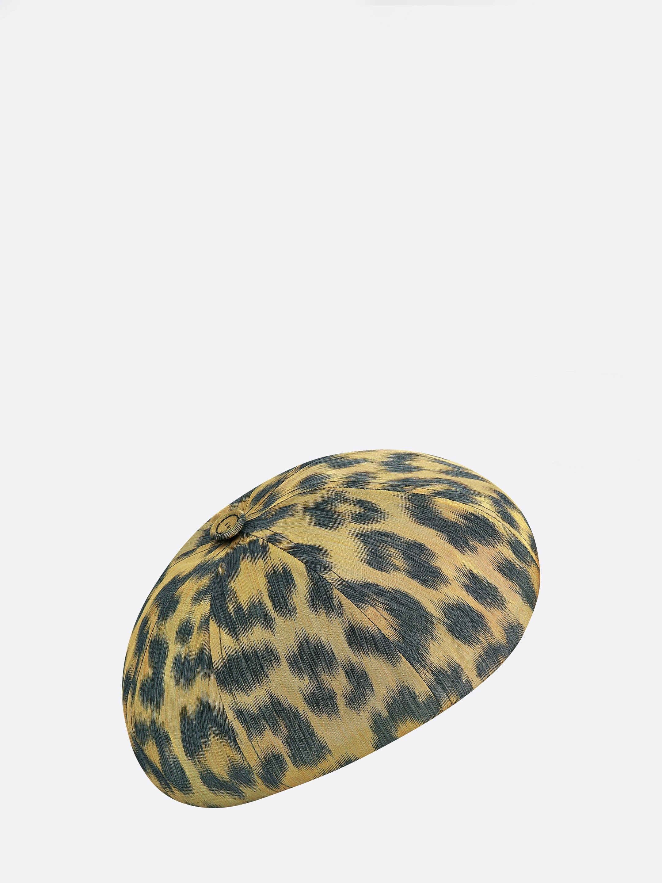 Leopard print beret