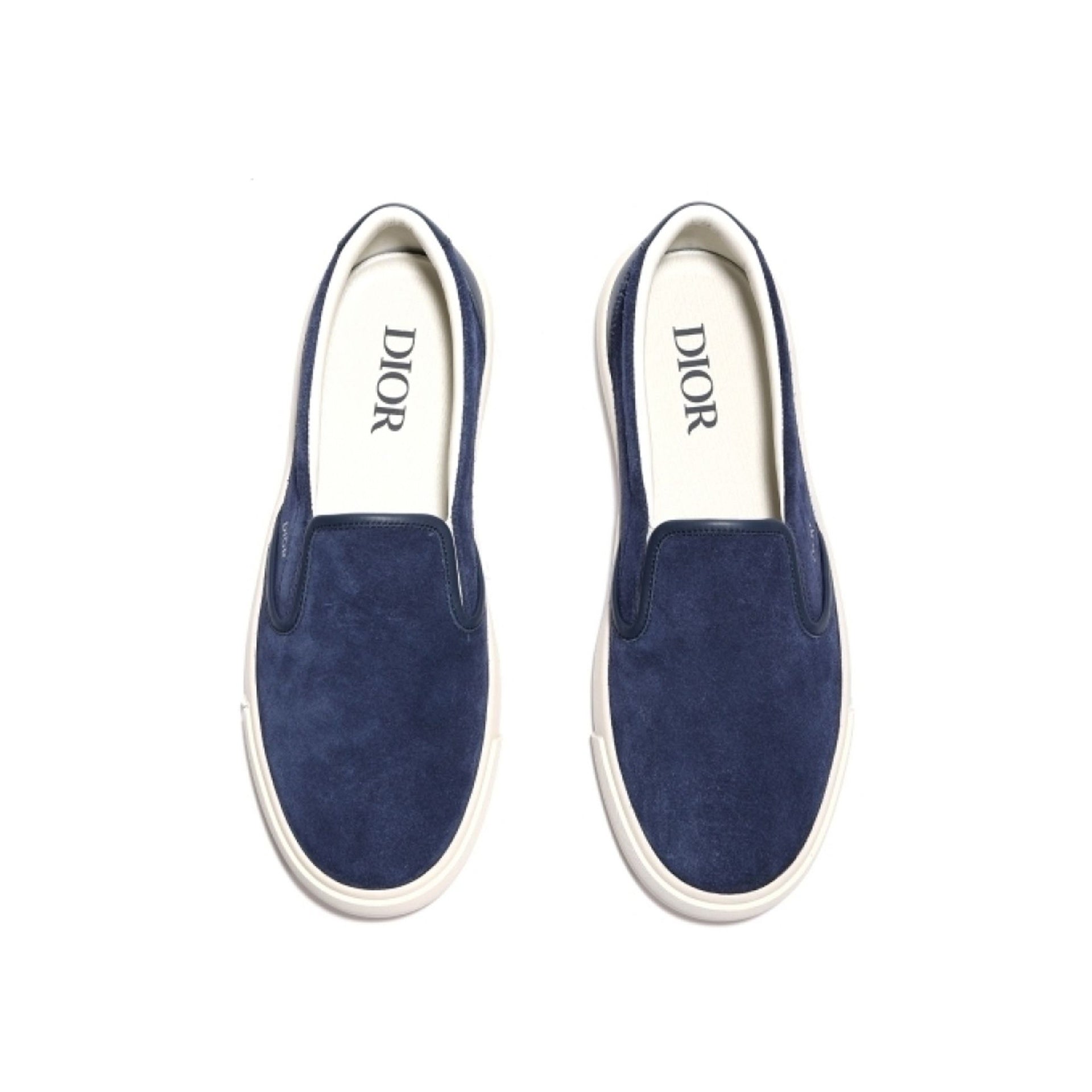Dior Leather Slip-On Sneakers