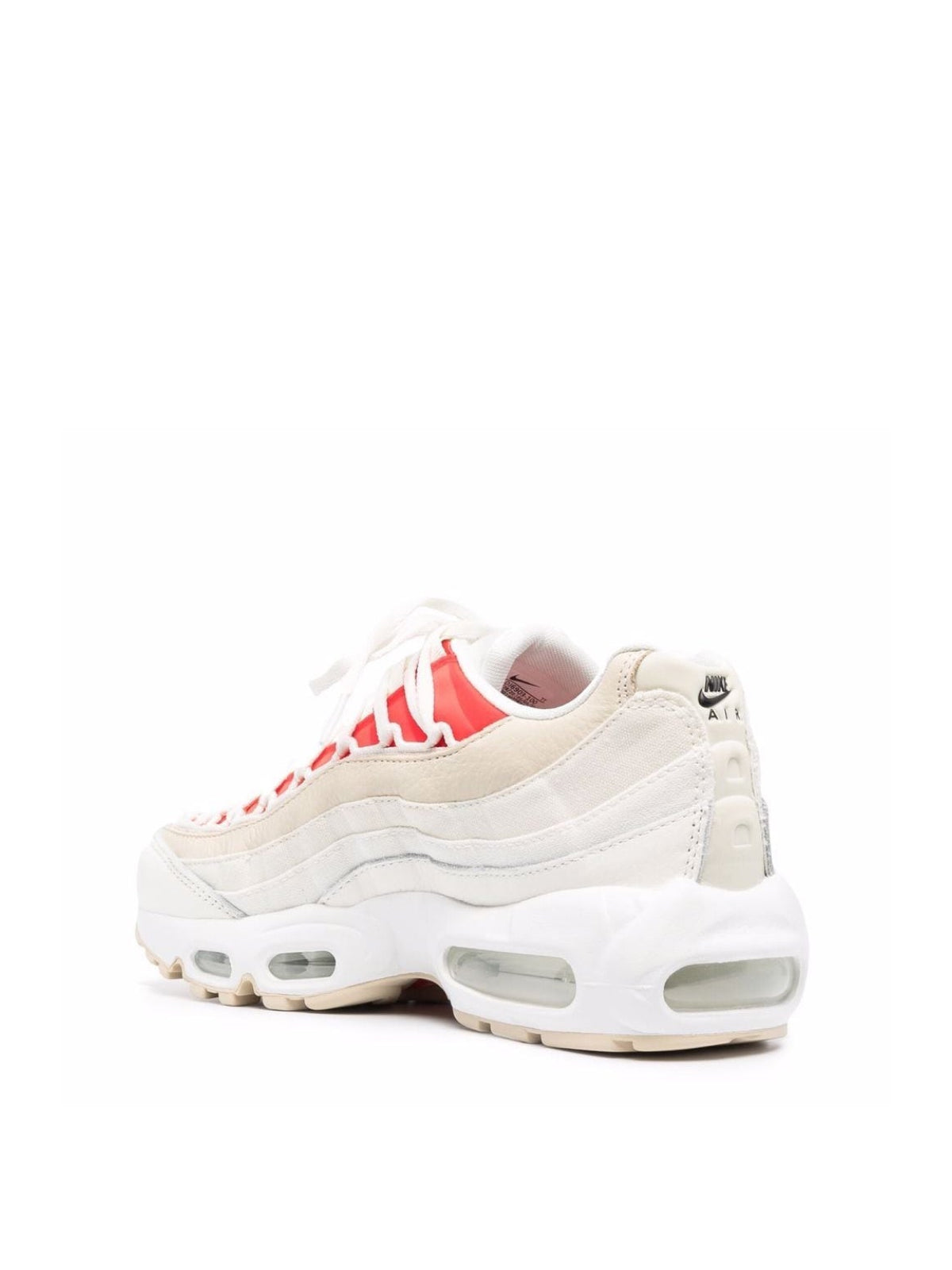 Nike-OUTLET-SALE-Air Max 95 Sail/Chile Red Sneakers-ARCHIVIST