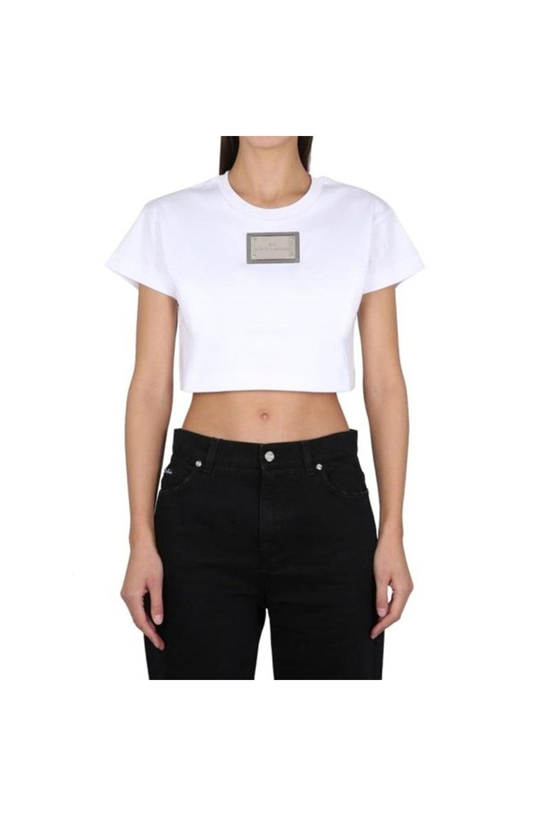 DOLCE & GABBANA-OUTLET-SALE-DOLCE & GABBANA Cropped Top-ARCHIVIST