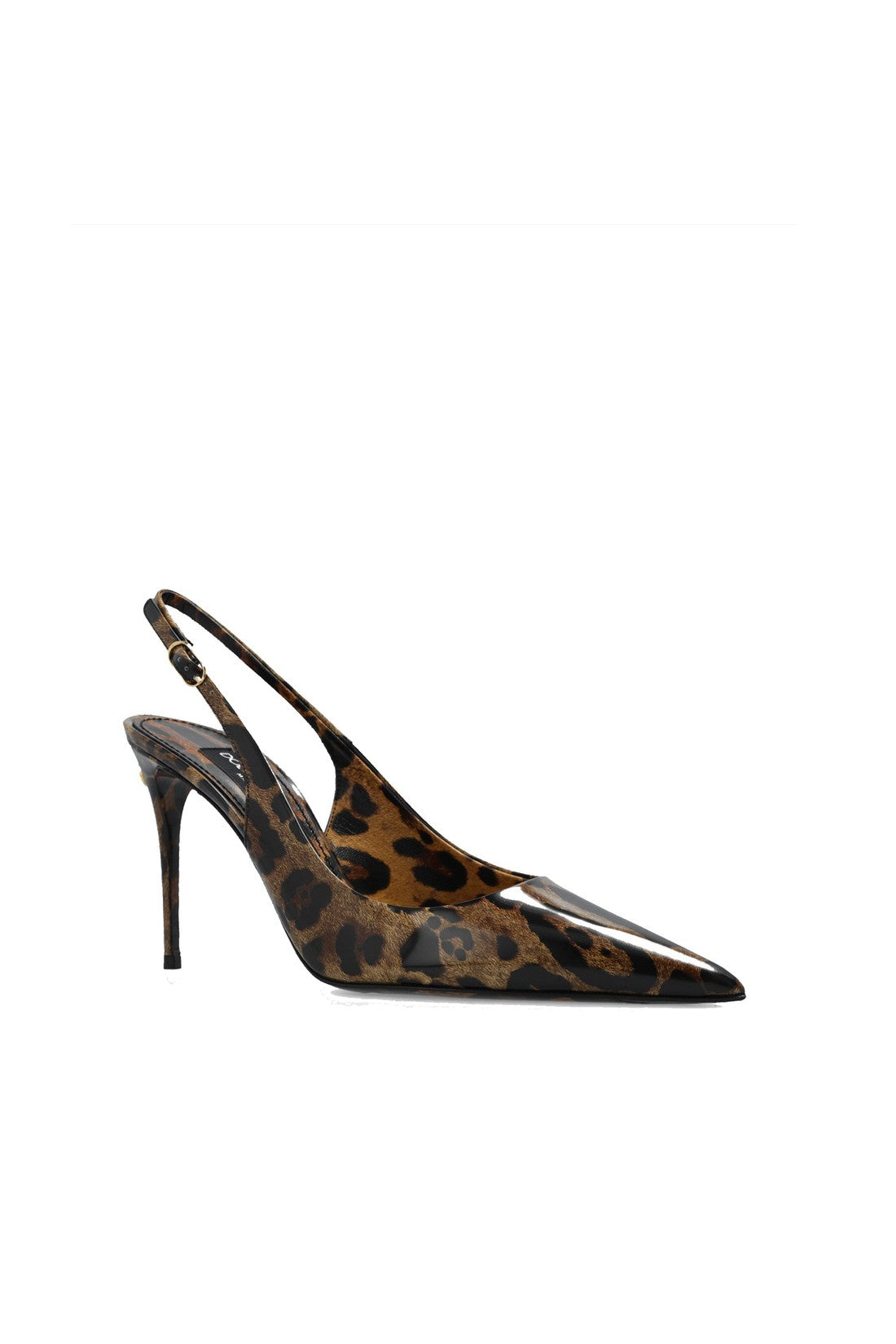 DOLCE & GABBANA-OUTLET-SALE-DOLCE & GABBANA Leopard Print Slingaback Pumps-ARCHIVIST