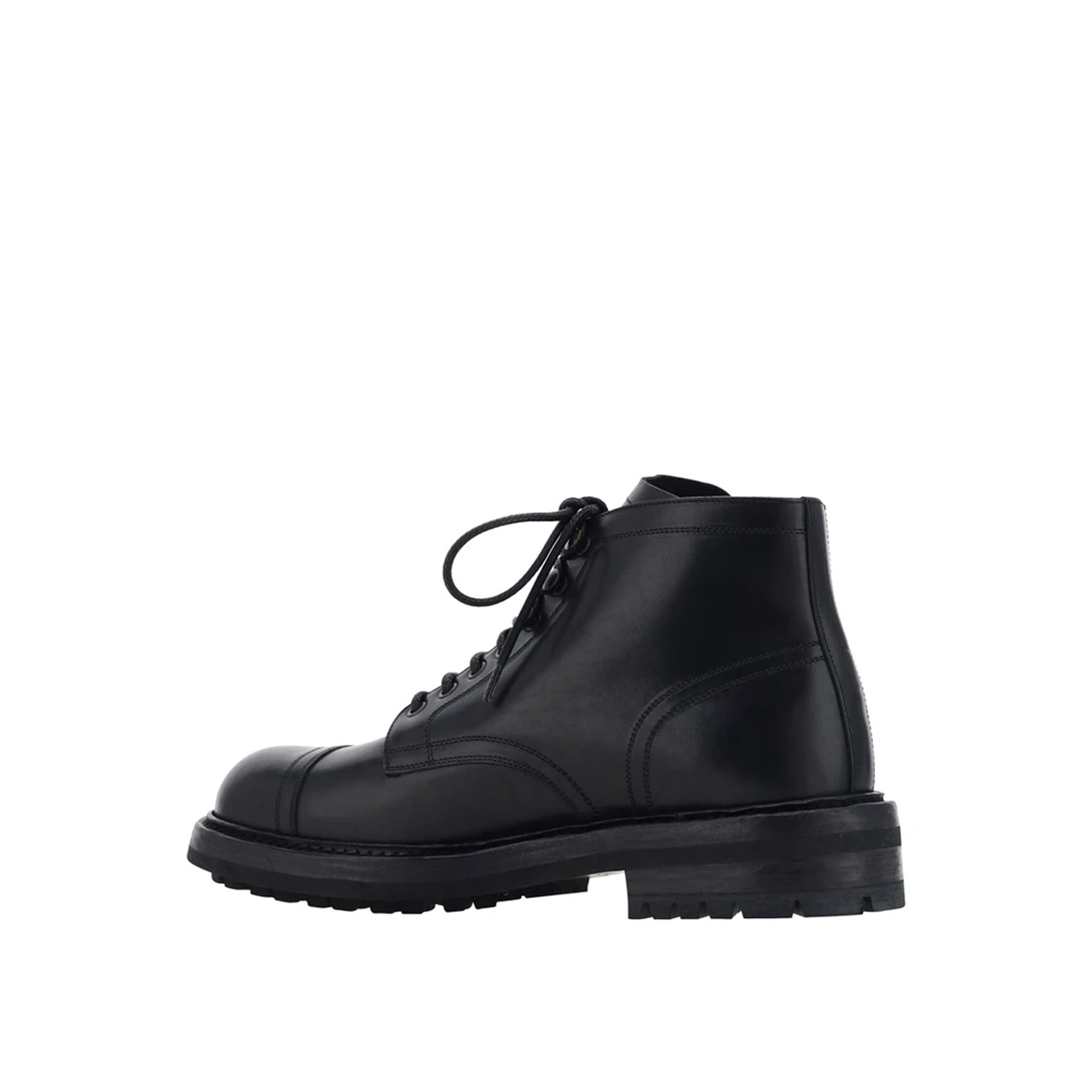 Dolce & Gabbana Lace-Up Leather Boots