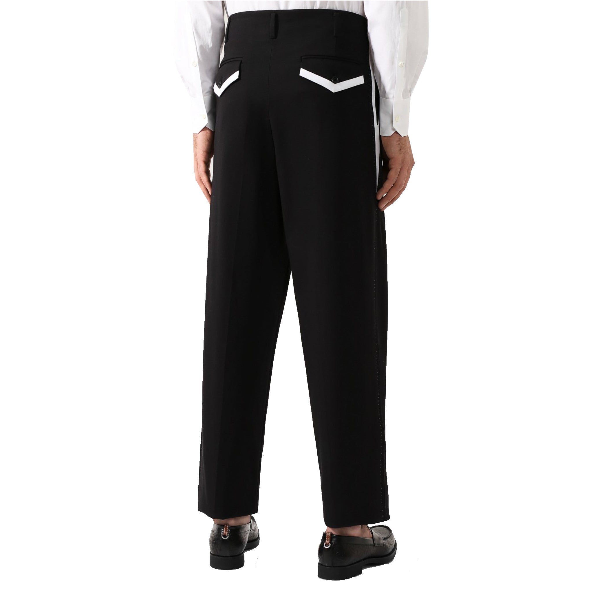 Dolce & Gabbana Side Stripe Pleat Trousers