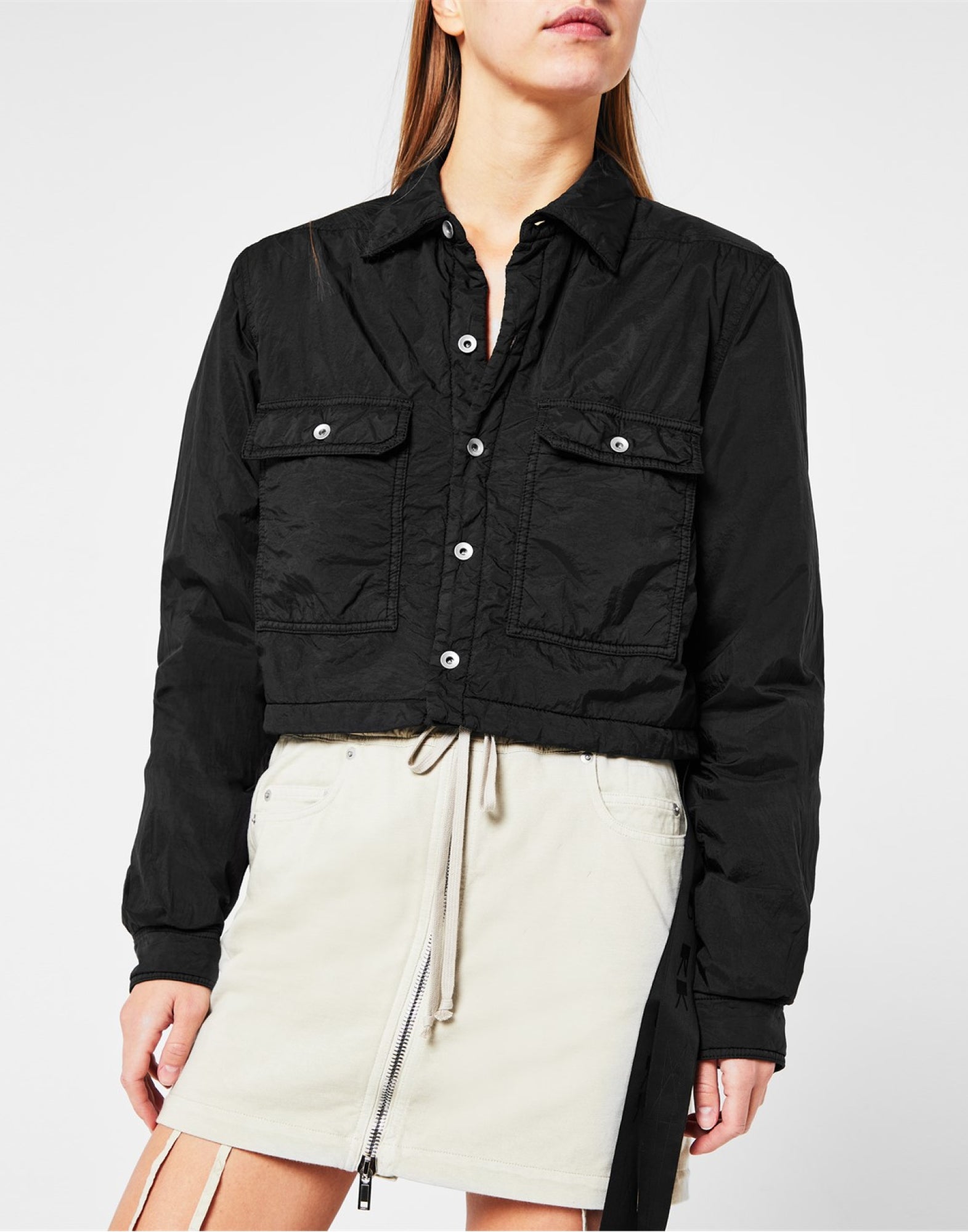 Rick Owens DRKSHDW-OUTLET-SALE-DRKSHDW Cropped Outershirt Padded Jacket-ARCHIVIST