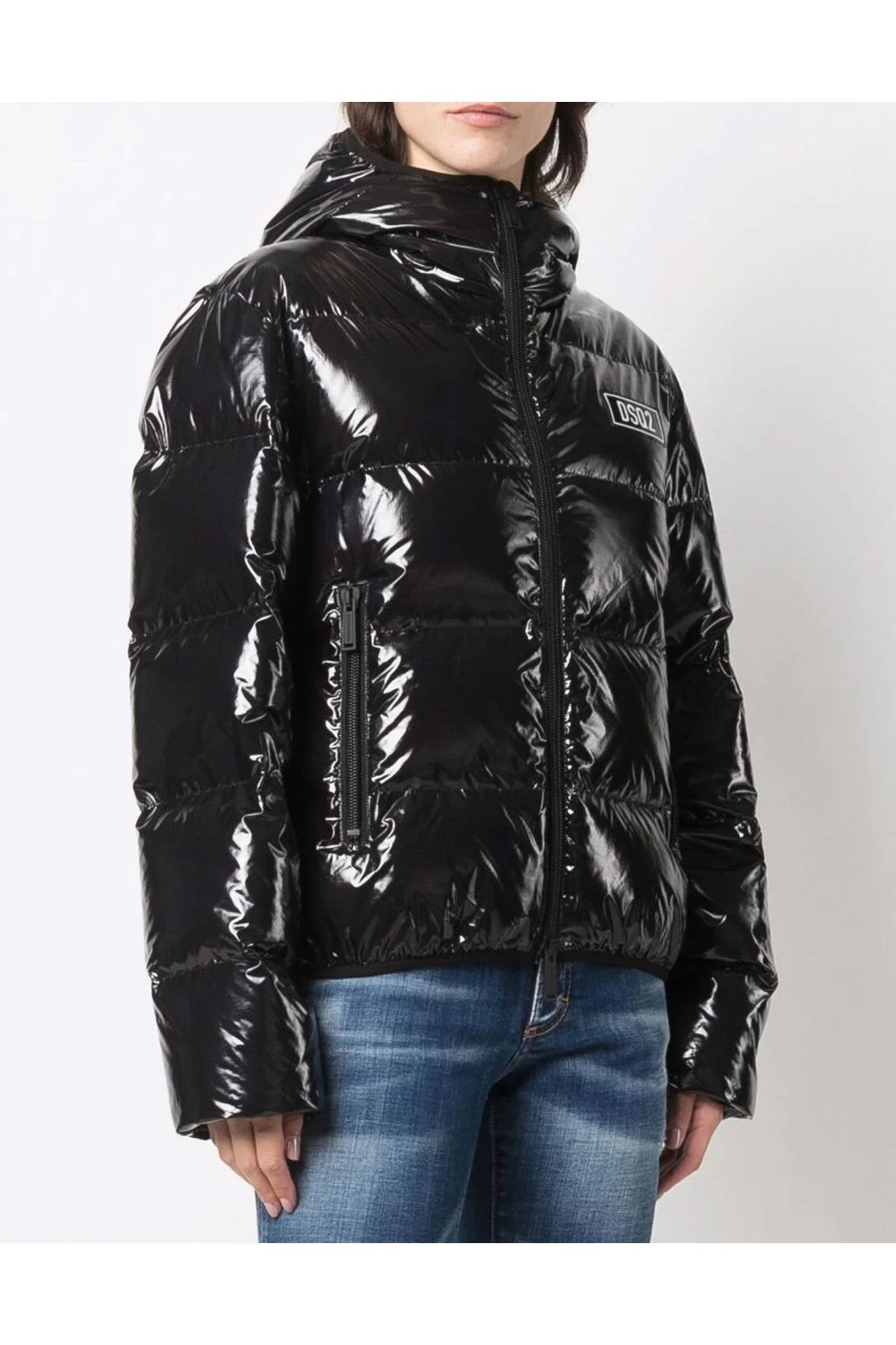 Dsquared2-OUTLET-SALE-DSQ2 Logo Patch Down Jacket-ARCHIVIST