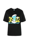 Dsquared2-OUTLET-SALE-DSQ2 Smurf In Love Logo T-Shirt-ARCHIVIST