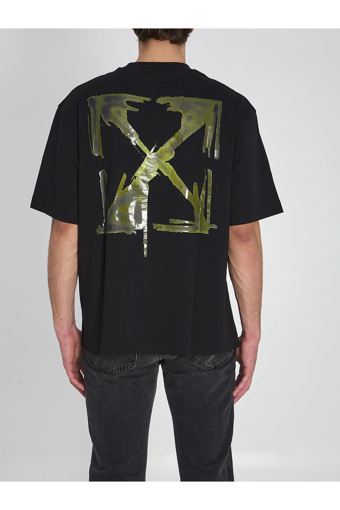 Off white-OUTLET-SALE-Dark Slime Arrow T-shirt-ARCHIVIST
