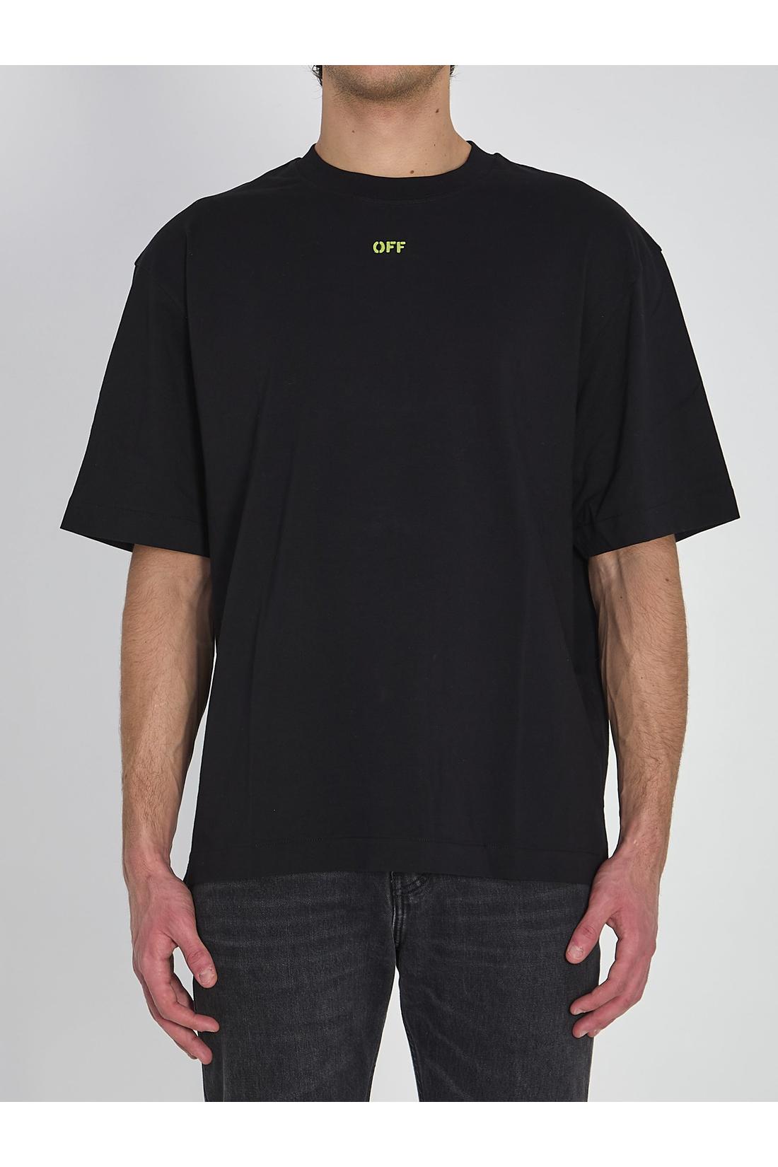 Off white-OUTLET-SALE-Dark Slime Arrow T-shirt-ARCHIVIST