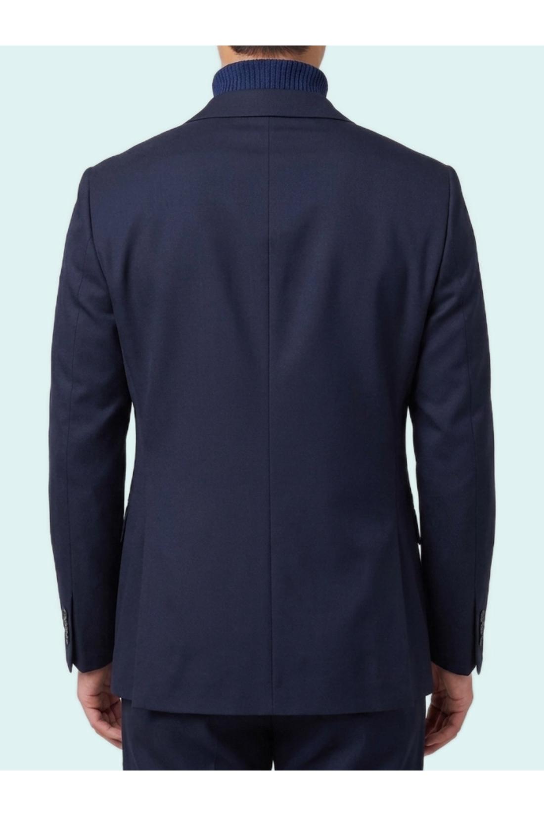 Lardini-OUTLET-SALE-Dark blue Feeling double-breasted jacket-ARCHIVIST