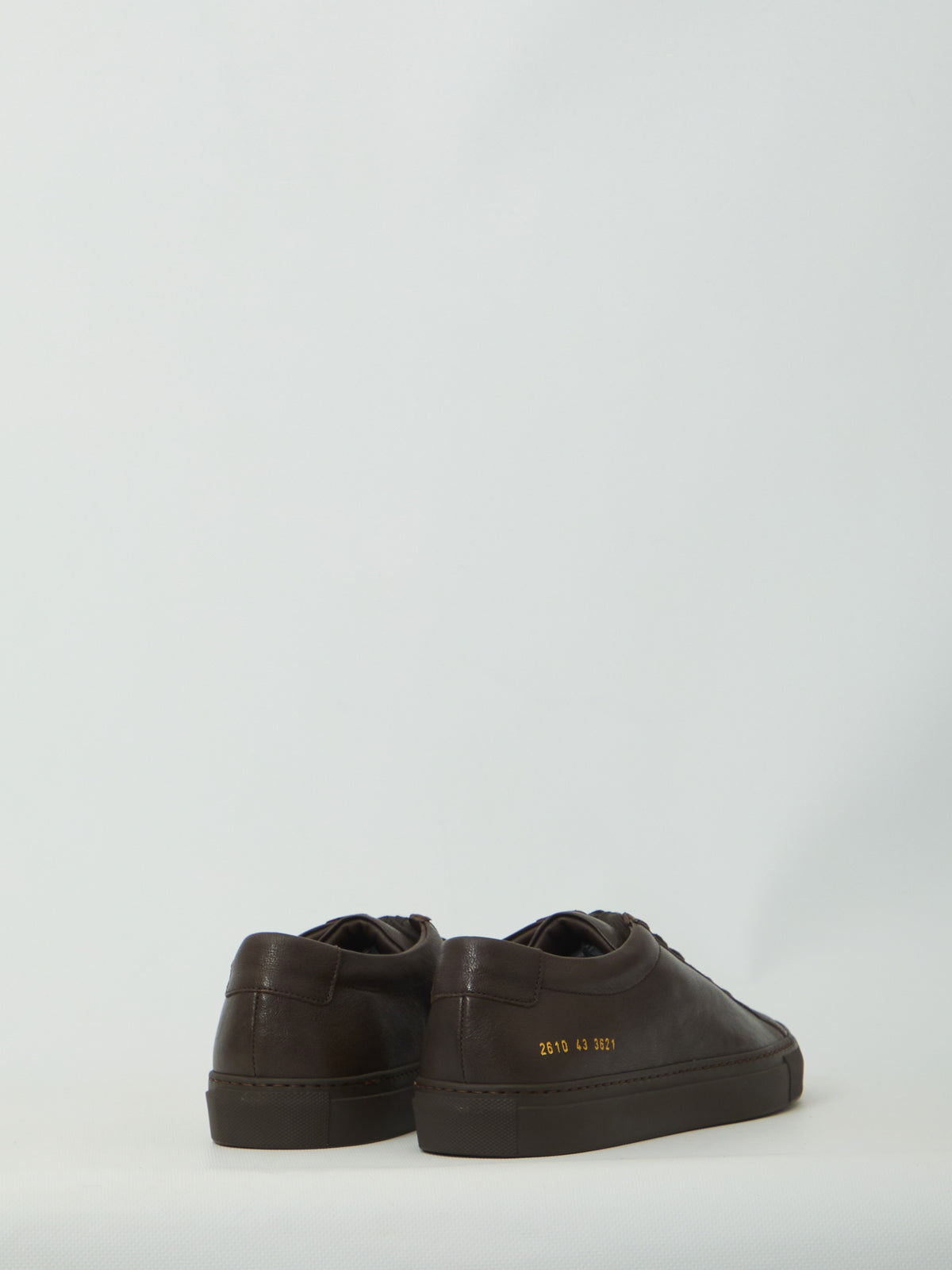 Common Projects-OUTLET-SALE-Dark brown Achilles Premium sneakers-ARCHIVIST