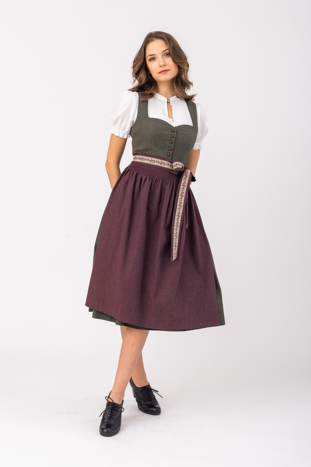 Damen Dirndl Dasha-Dirndl-Felicitas-OUTLET-34-olive/asche-ARCHIVIST-ARCHIVE-SALE