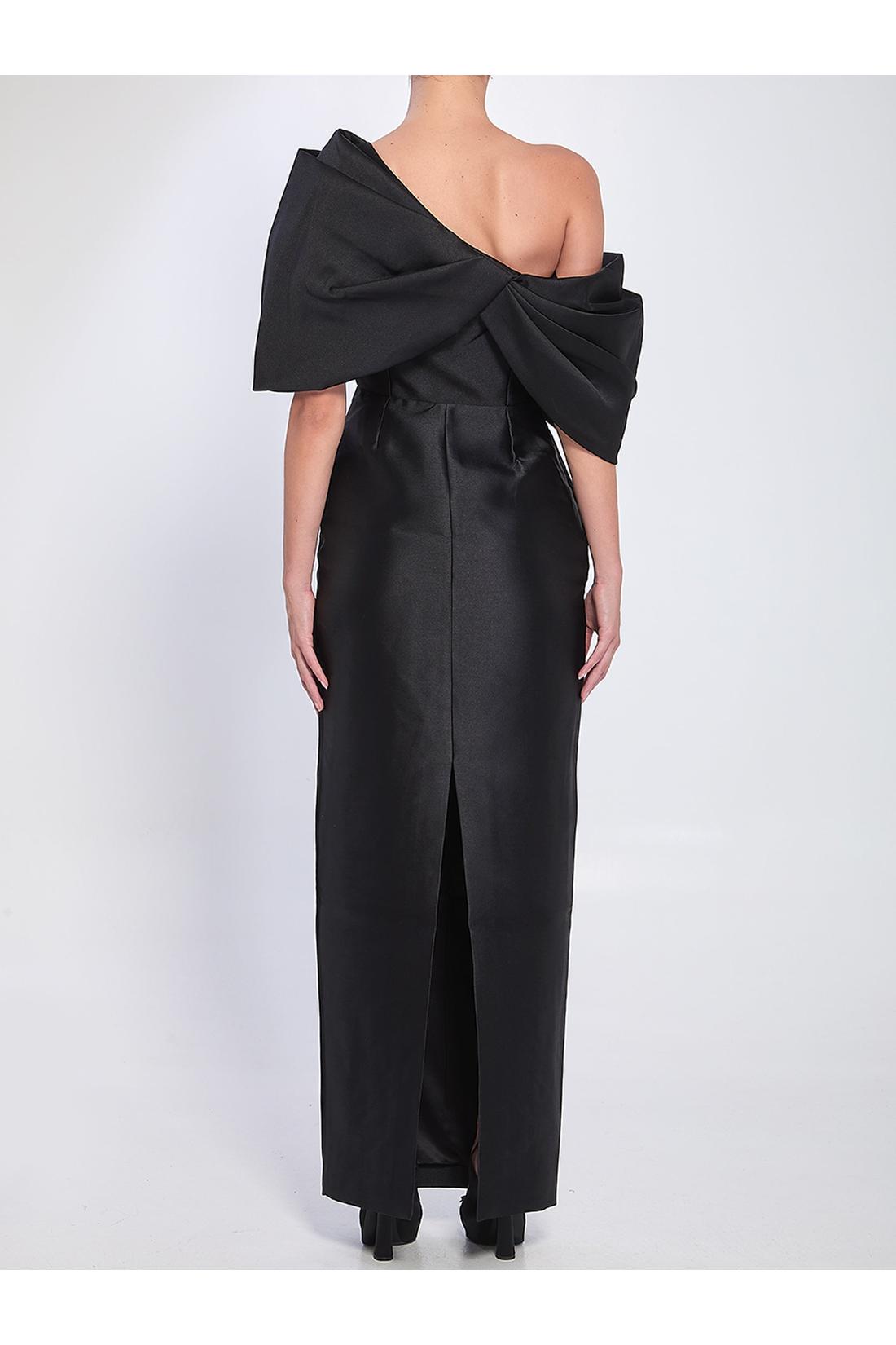 Solace London-OUTLET-SALE-Davina Maxi Dress in Black-ARCHIVIST