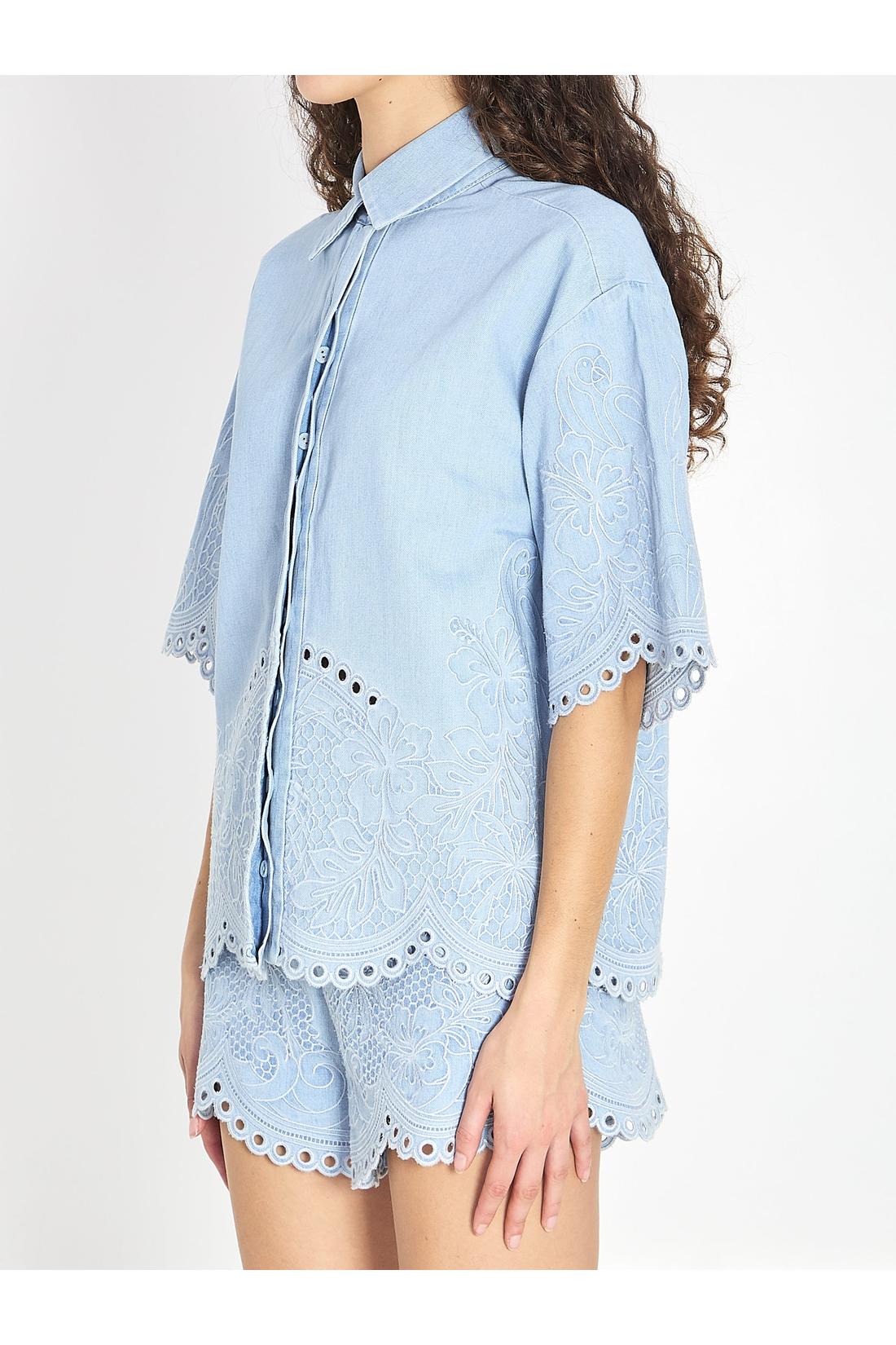 Zimmermann-OUTLET-SALE-Daylight denim shirt-ARCHIVIST