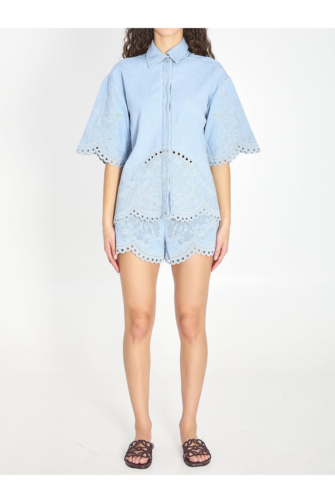 Zimmermann-OUTLET-SALE-Daylight denim shirt-ARCHIVIST