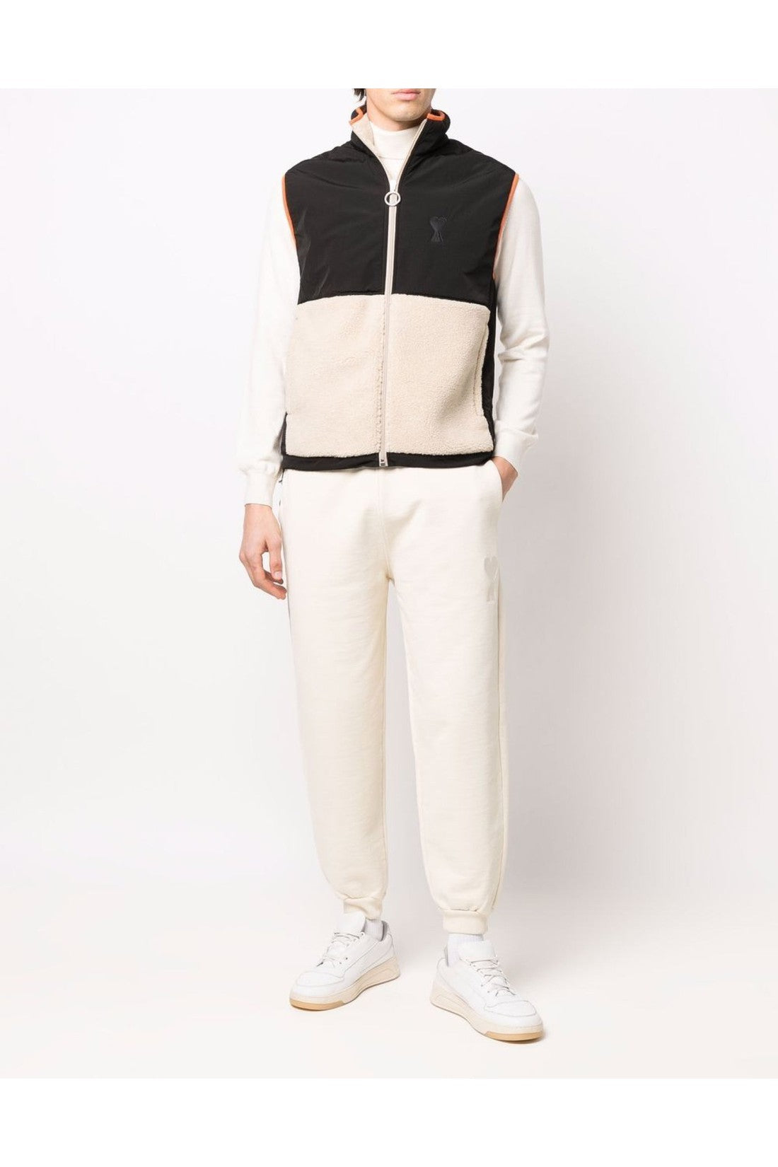 AMI Paris-OUTLET-SALE-De Coeur Logo Gilet Vest Jacket-ARCHIVIST