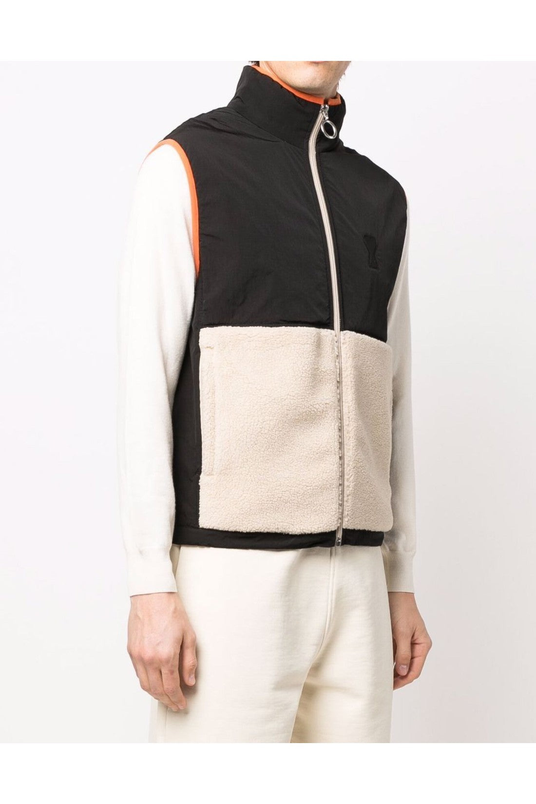 AMI Paris-OUTLET-SALE-De Coeur Logo Gilet Vest Jacket-ARCHIVIST