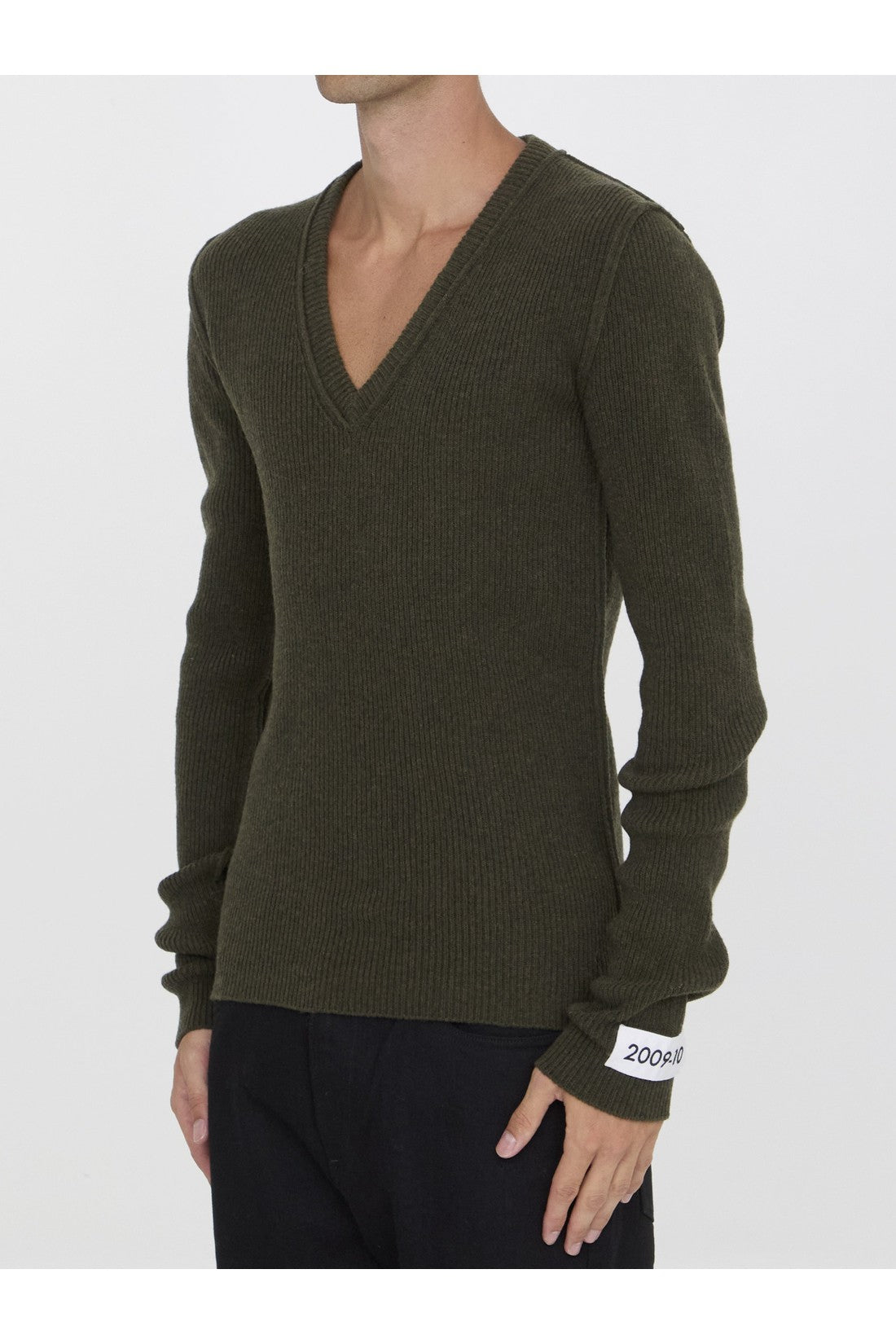 DOLCE&GABBANA-OUTLET-SALE-Deep V-neck sweater-ARCHIVIST