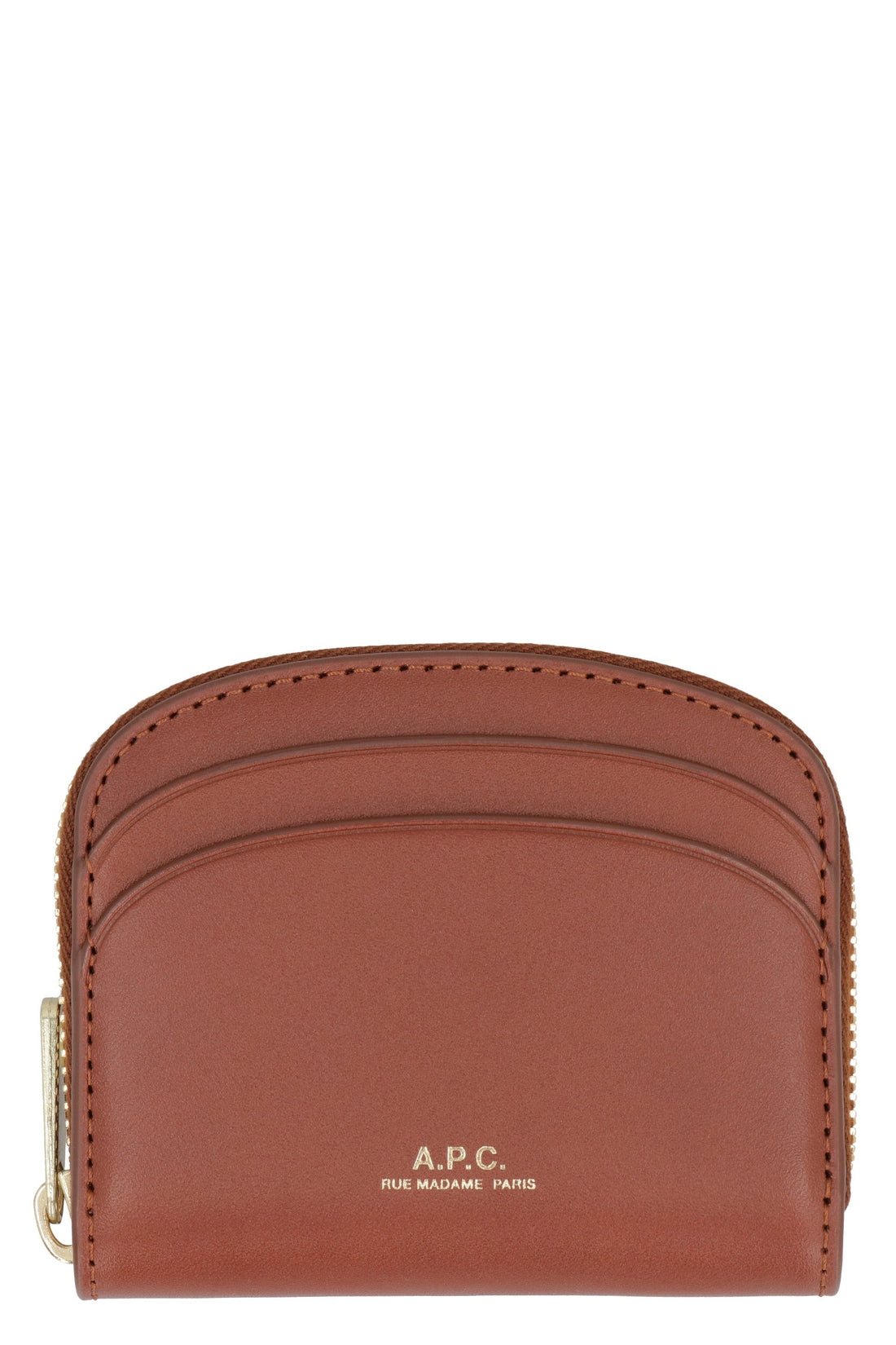 A.P.C.-OUTLET-SALE-Demi Lune Mini leather wallet-ARCHIVIST