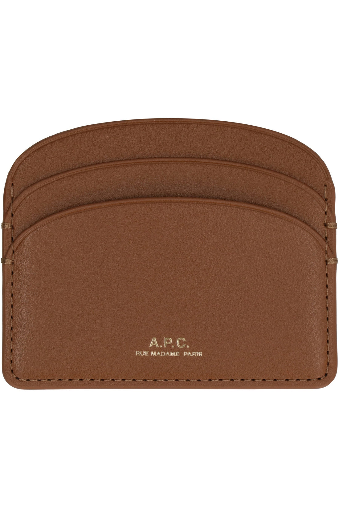 A.P.C.-OUTLET-SALE-Demi Lune leather card holder-ARCHIVIST