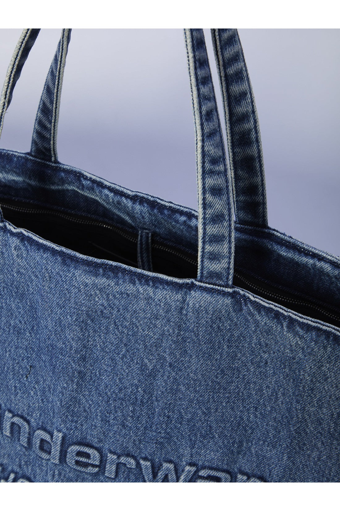 Alexander Wang-OUTLET-SALE-Denim Tote Bag Punch-ARCHIVIST